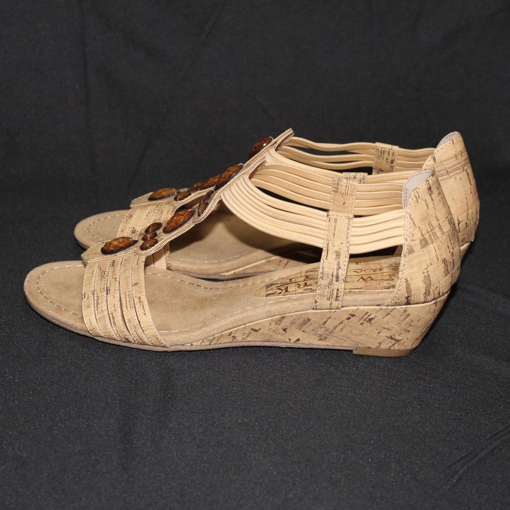 New York Transit Cork Wedge Sandals - Picture 5 of 11